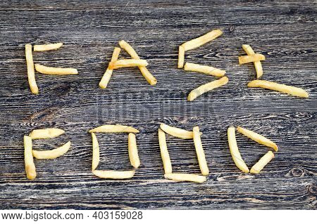 Fast Food French Fries, Inexpensive Convenient Fast Food From Natural Deep-fried Potatoes, Crispy Fr