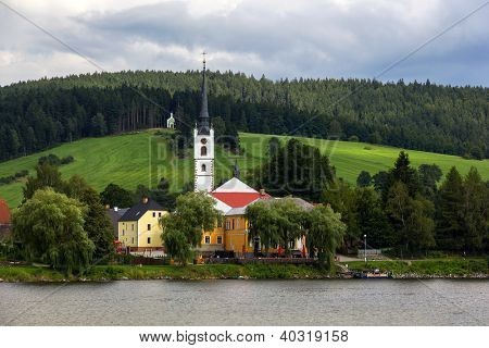  Frymburk - piccola città vicino al lago di Lipno nella Repubblica Ceca.