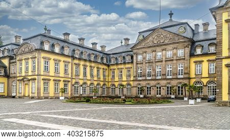Bad Arolsen Germany - 2019-07-16: Arolsen Residential Palace. Historical Sight In Bad Arolsen, Hesse