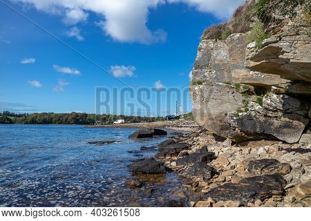 Stones Close To The Pier In Bruckless In County Donegal - Ireland.