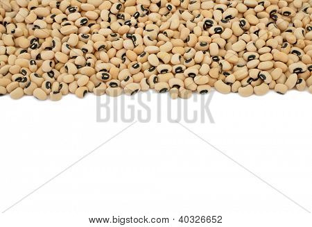 Black-eyed peas close up con lo spazio per il vostro testo