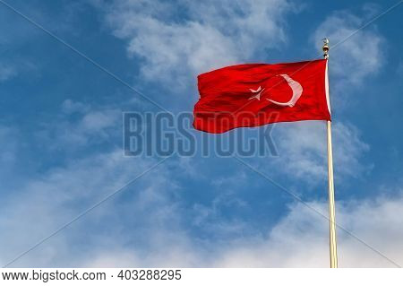 The Flag Of Turkey, Officially The Turkish Flag Or Turk Bayragi