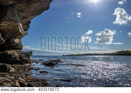 Stones Close To The Pier In Bruckless In County Donegal - Ireland.