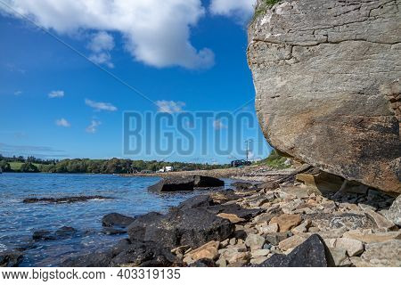 Stones Close To The Pier In Bruckless In County Donegal - Ireland.