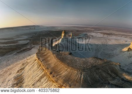 Ustyurt Plateau. The Bottom Of A Dry Ocean Tethys. Mangistau, Kazakhstan.