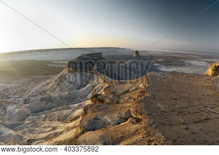 Ustyurt Plateau. The Bottom Of A Dry Ocean Tethys. Mangistau, Kazakhstan.
