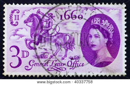 Postage stamp GB 1960 Postboy on Horseback