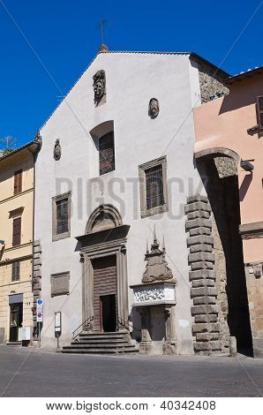 Church of St. Angelo Spatha. Viterbo. Lazio. Italia.