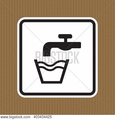 Not Drinking Water Symbol Sign Isolate On White Background,vector Illustration Eps.10