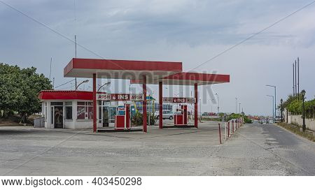 Bulgaria, Sozopol - 2018, 05 September: Car Refueling Station. Stock Photo.