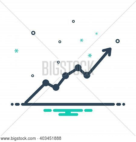 Mix Icon For Sensex Market Stock Graph Strategy