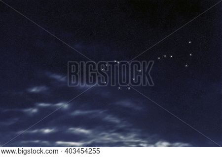 Scorpius Star Constellation, Night Sky, Cluster Of Stars, Deep Space, scorpion Constellation  