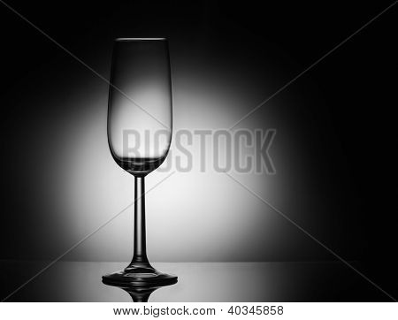 완벽 한 유리 고르 샴페인