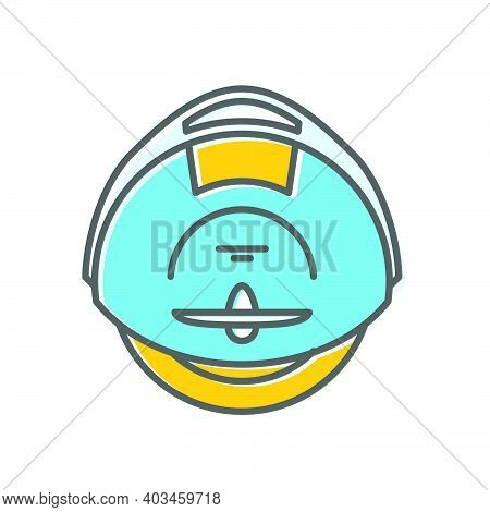 Electrical Solowheel, Monowheel Icon In Line Style, Balance Wheel Side View, Vector
