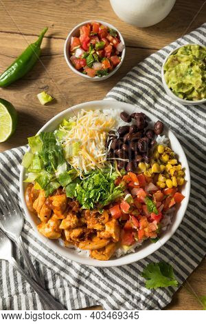 Homemade Healthy Chicken Burrito Bowl