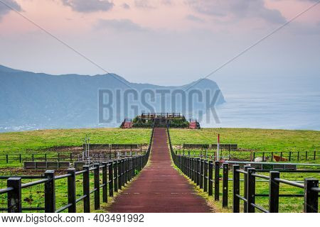 Hachijojima, Tokyo, Japan island landscape. 