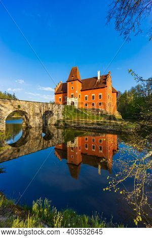 Cervena Lhota castle in Southern Bohemia, Czech Republic