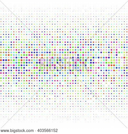 White Background With Colored Dots For Text, Logo, Banner, Poster, Label, Sticker, Layout.