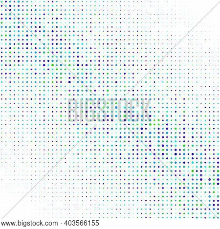 White Background With Colored Dots For Text, Logo, Banner, Poster, Label, Sticker, Layout.
