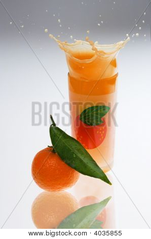 Mandarín y jugo Splash