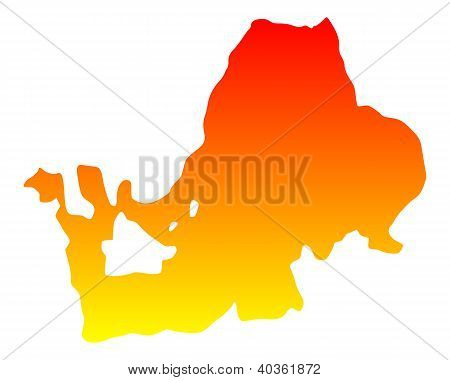Mapa jezera Chiemsee