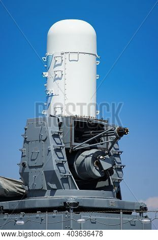 Close In Weapon System Of Helicopter Aircraft Carrier Izumo Of The Japanese Navy