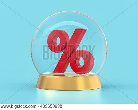Seasonal Sales Background With Percent Discount Pattern. 3d
