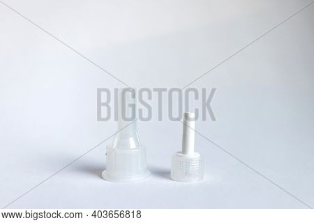 Insulin Pen Needles Isolated On White Background Close Up. Diabetes Concept. Insulin Injection Needl