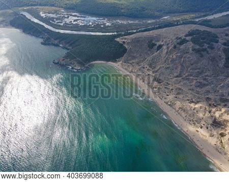 Aerial View Of Arkutino Region Near Resort Of Dyuni, Burgas Region, Bulgaria