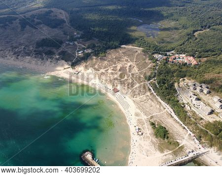 Aerial View Of Arkutino Region Near Resort Of Dyuni, Burgas Region, Bulgaria