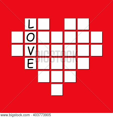 Crossword From The Heart. Unravel The Love.