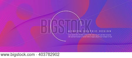 Pink Fluid Stripes. Minimal Flyer. 3d Gradient Background. Vibrant Vector Pattern. Fluid Stripes. Fl
