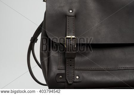Details Of Brown Mens Shoulder Leather Bag For A Documents And Laptop On A Brown Chair With A White 