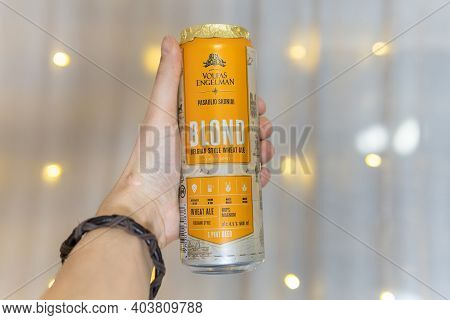 Tyumen, Russia-january 15, 2021: Volfas Engelman Is A Legendary Beer Of The Post-war Period. It Is T