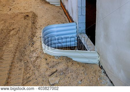 Building Materials From A Windowswell On Basement Construction From Window The Ground Up