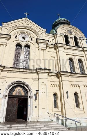 Vidin, Bulgaria - Orthodox Cathedral Of Saint Dimitar. Bulgarian Landmark.