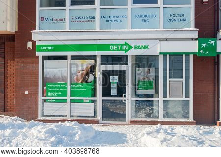 Pruszcz Gdanski, Poland - January 17, 2021: Getin Bank In Pruszcz Gdanski.