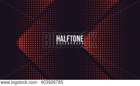 Abstract Halftone Background Design. Usable For Banner, Poster, Background, Web, Presentation, Visua