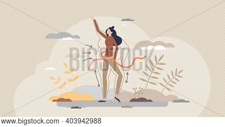 Loosing Weight For Slim Body Figure As Result Of Sport Tiny Person Concept