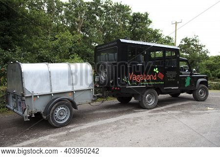 Westport (ireland), - July 20, 2016: Adventure Tour Landrover, Ireland.