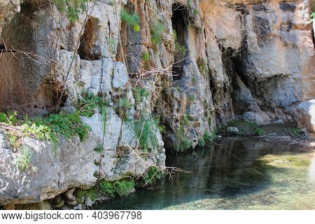 Springs Of Kryas In Livadeia Boeotia Greece
