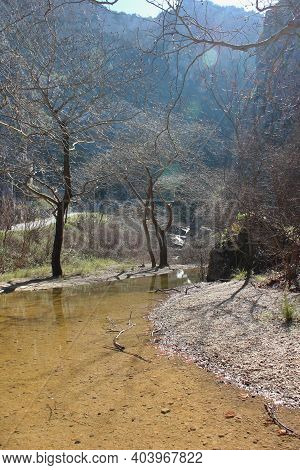 Springs Of Kryas In Livadeia Boeotia Greece