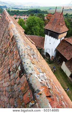 Viscri fortified church, in Transylvania, Romania, Europe