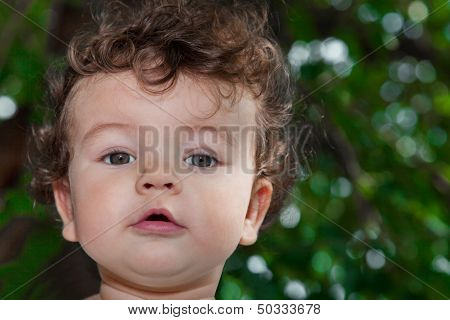 Portrait Of Baby Close Up