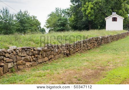 Preserved Section Of Wall From The Battle Of Fredricksburg