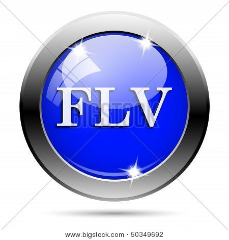 Metallic Blue Glossy Icon