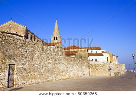 Porec - Old Adriatic Town In Croatia, Istria Region. Popular Touristic Destination.