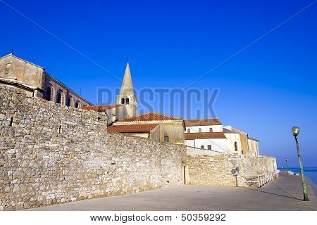 Porec - Old Adriatic Town In Croatia, Istria Region. Popular Touristic Destination.