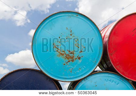 Metal Oil Barrels