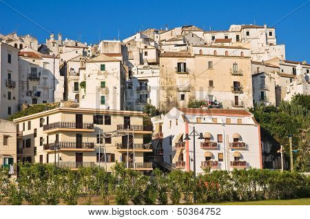 Panoramic view of Rodi Garganico. Puglia. Italy.